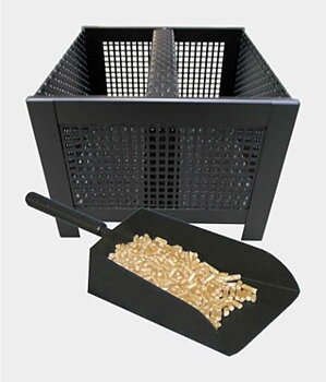 Pelletskorg FYRKANT med skopa LENA