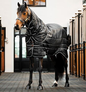 Horseware Easy-Layer Stable Rug Plus 200g - Black/Black & Silver