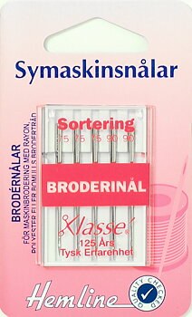Symaskinsnålar Broderi 75-90