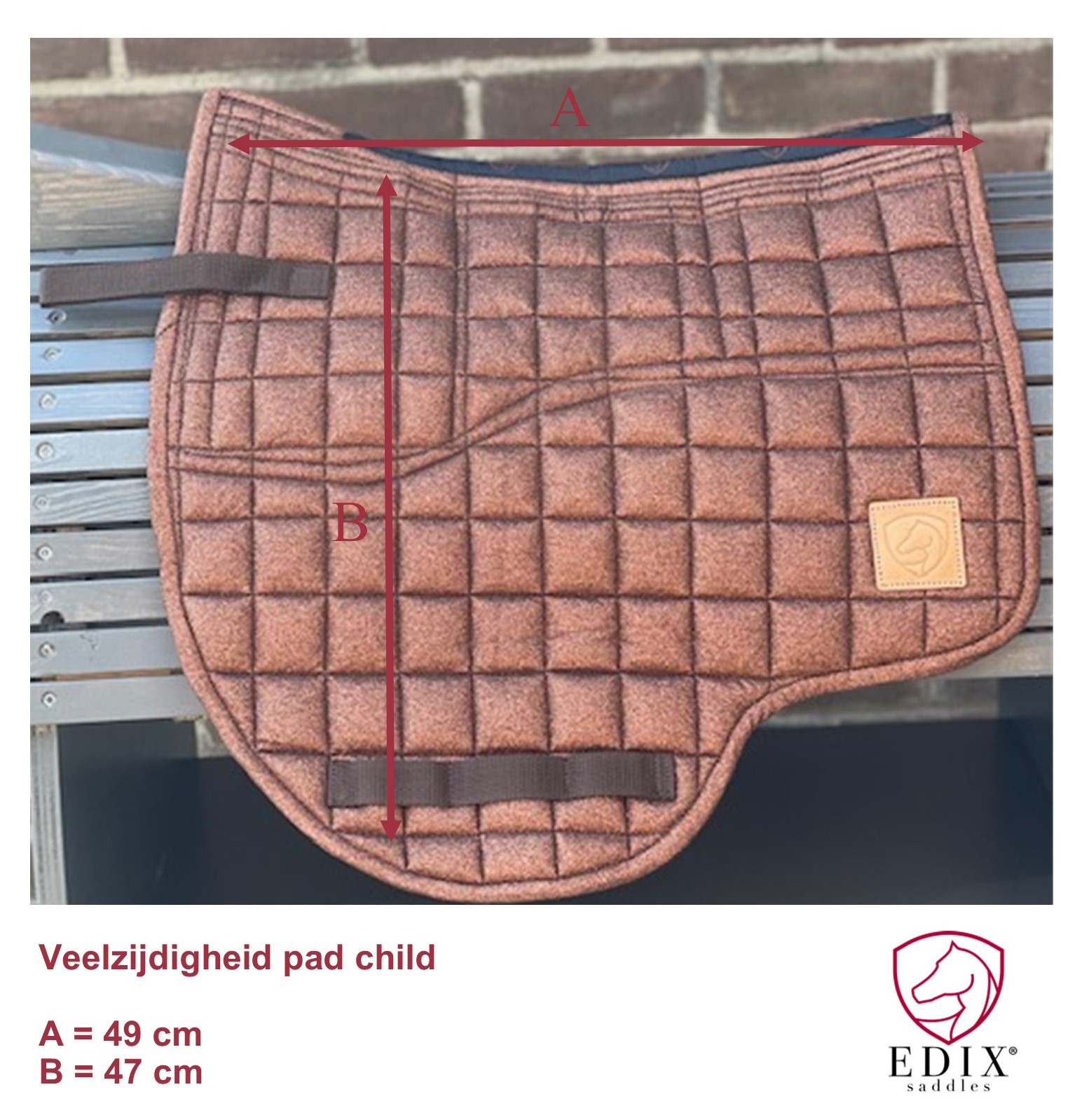EDIX® EDIX Glitter DR saddle pad child - 5