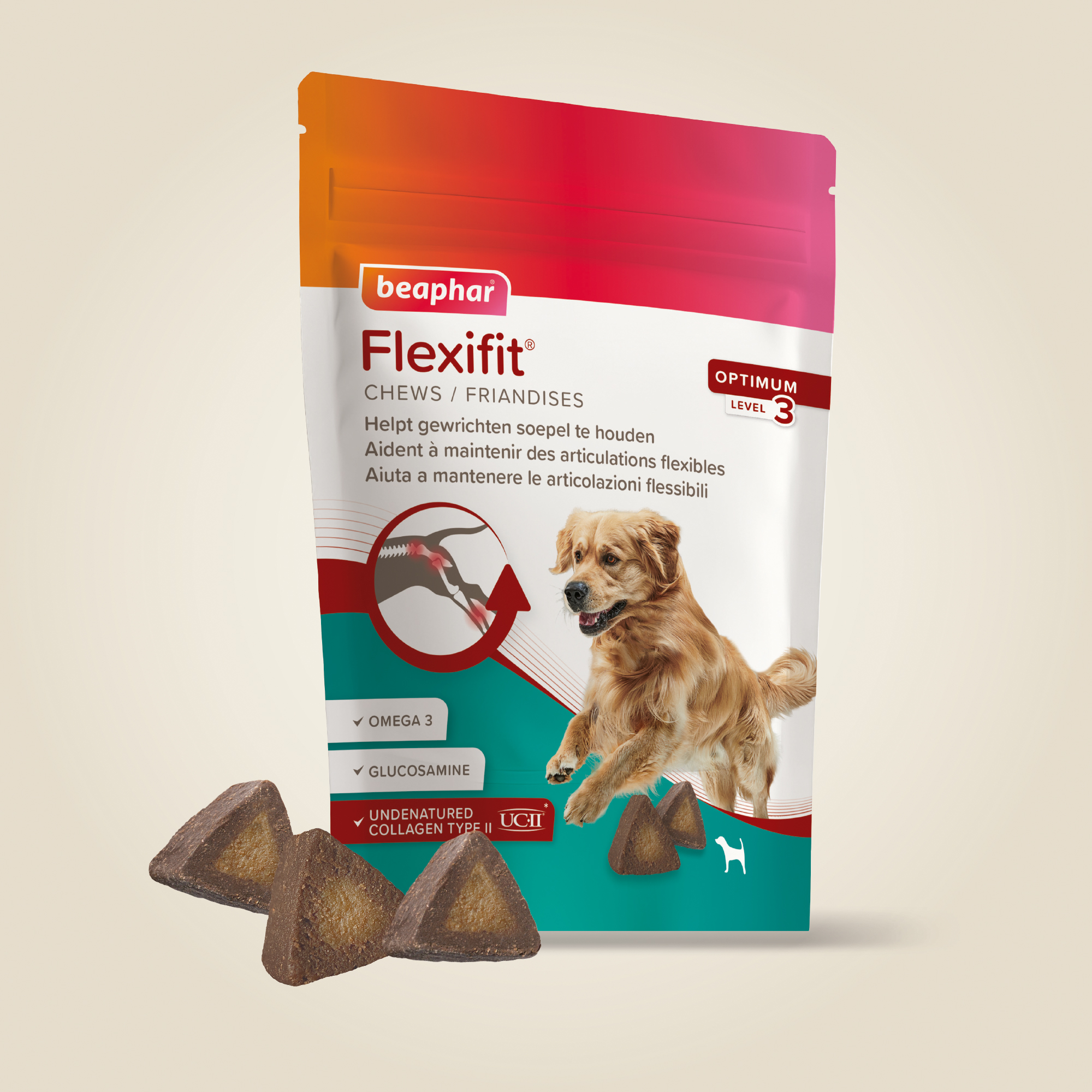 Beaphar Flexifit Chews Hund level 3, 175g - 2