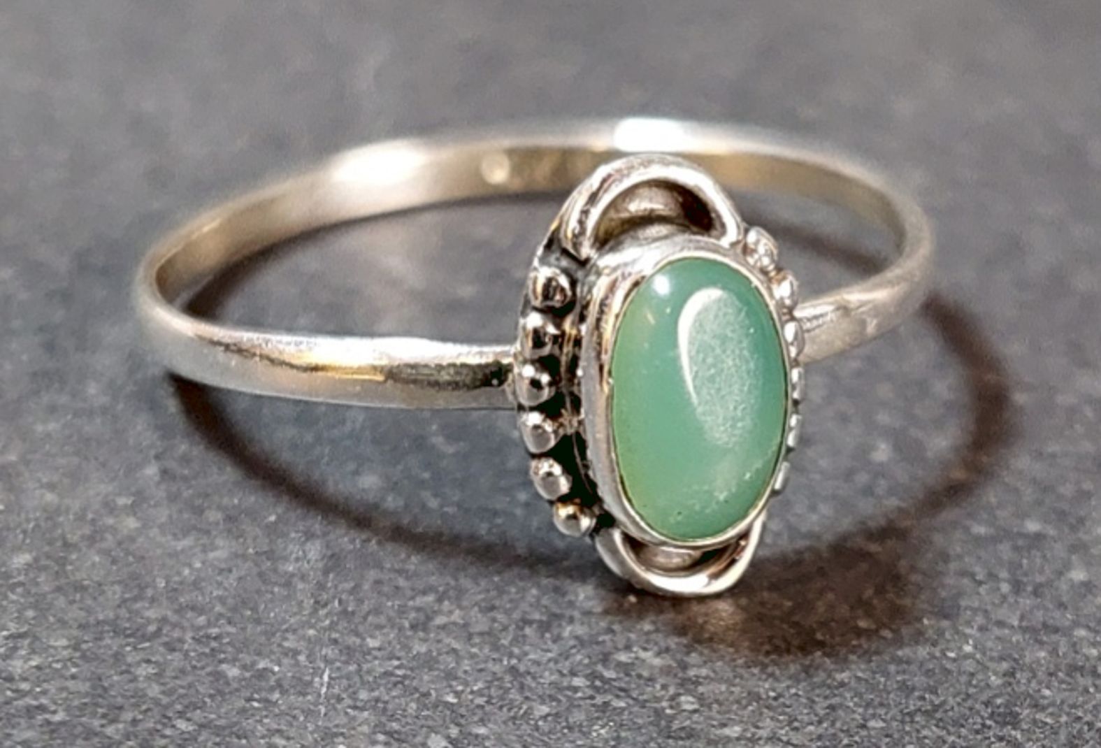 Silverringar med Cabochon - 11