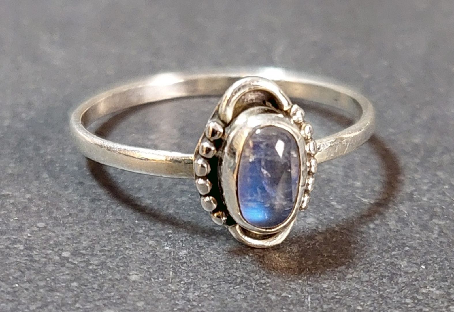 Silverringar med Cabochon - 8