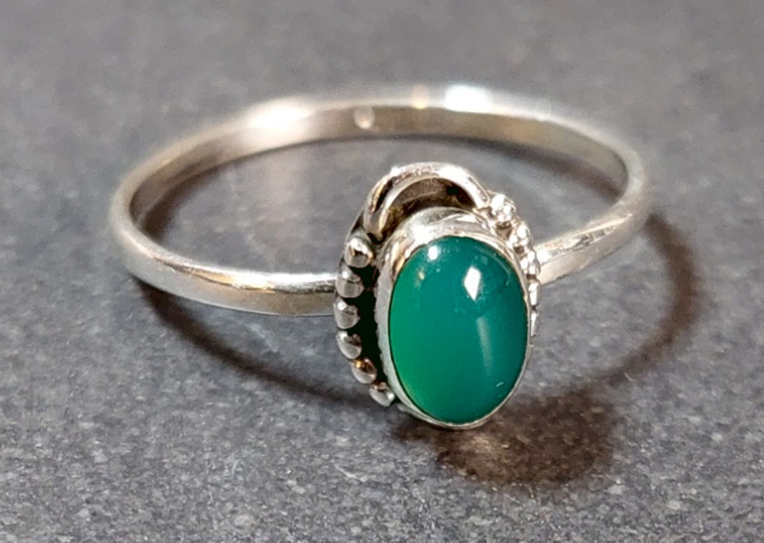 Silverringar med Cabochon - 10