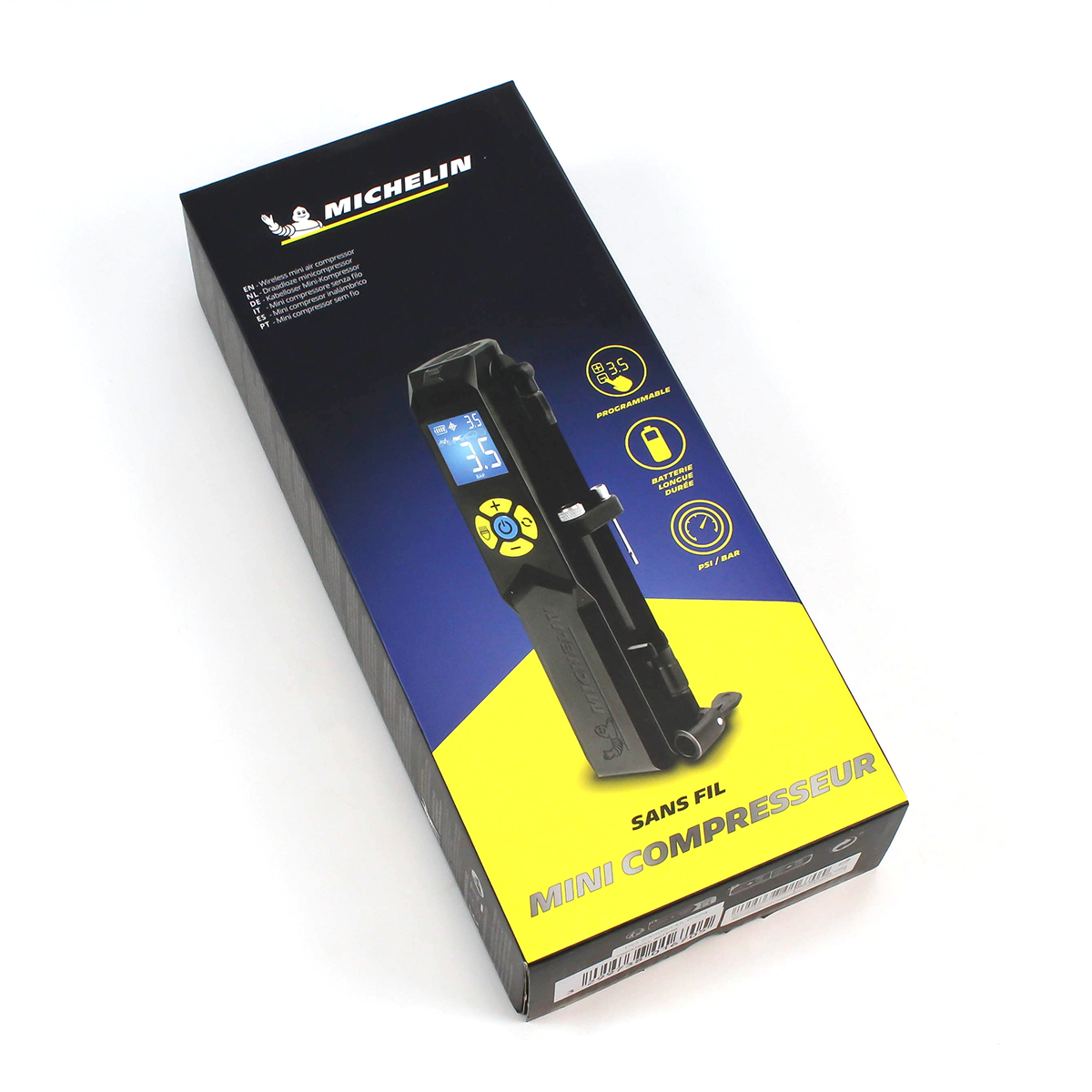 Minikompressor, perfekt til å ta med på mopedturer, Michelin - 3
