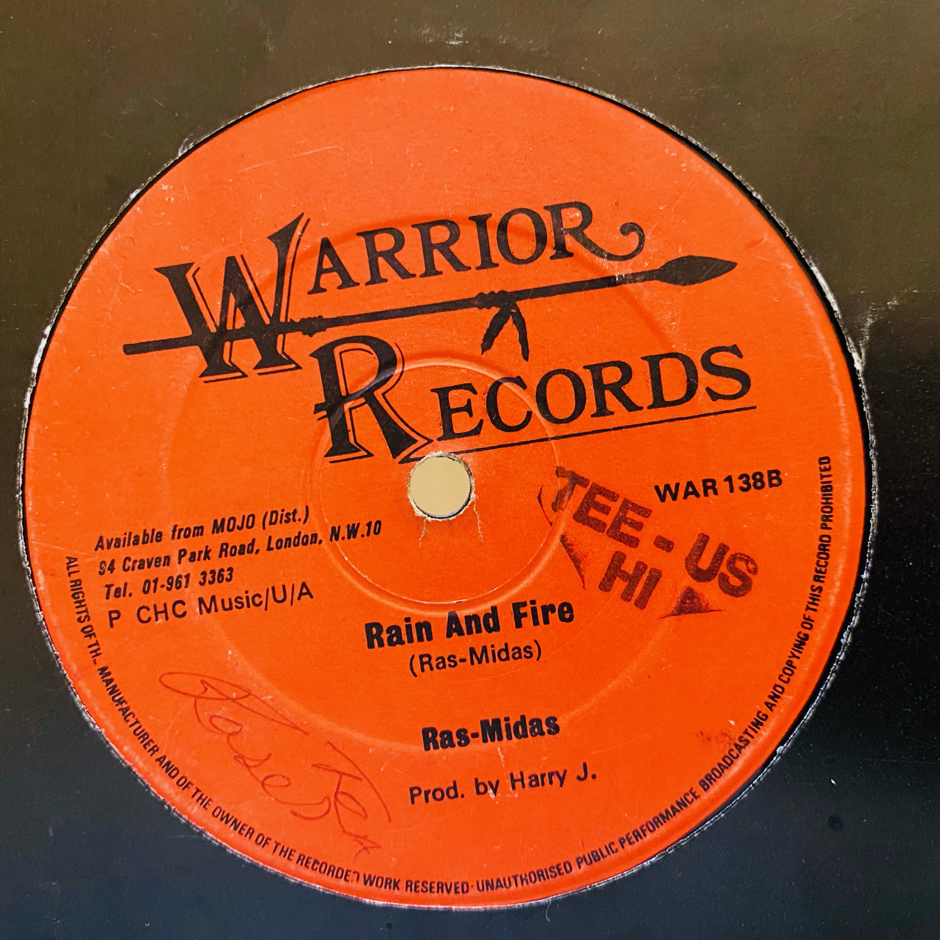 Ras-Midas – Can't Stop Rasta Now / Rain And Fire