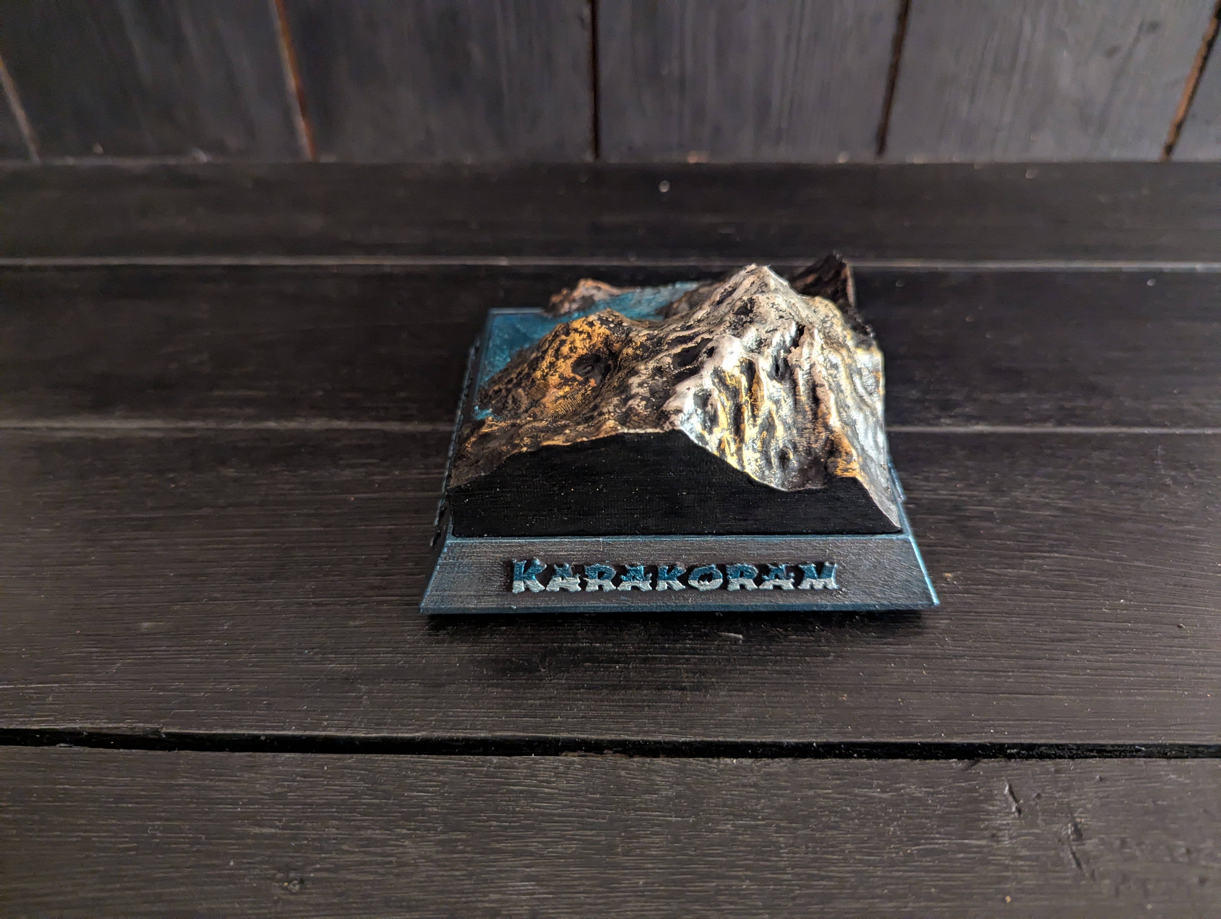 Handmålad 3D modell av Hidden Peak / Gasherbrum I - 4