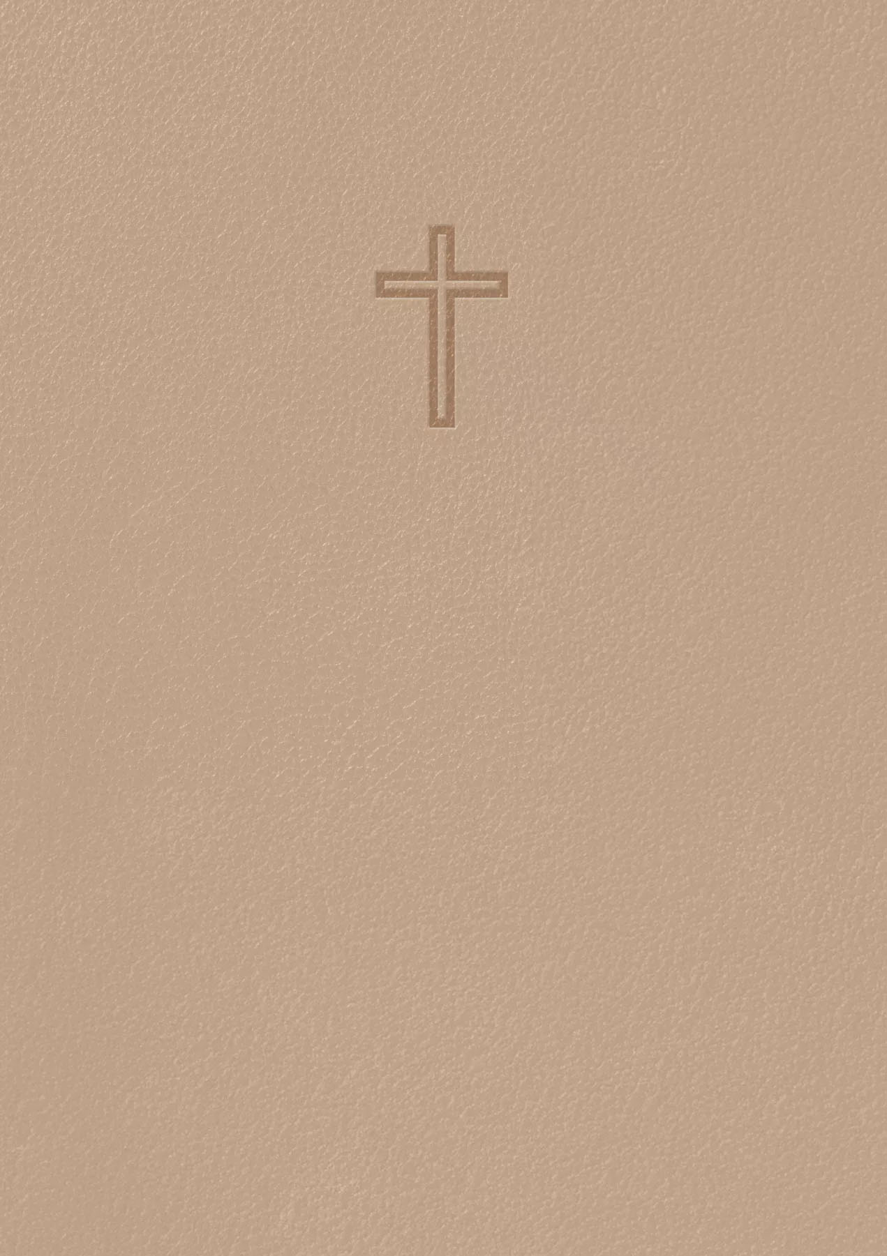 Folkbibeln 2015-Slimline Beige Konstskinn