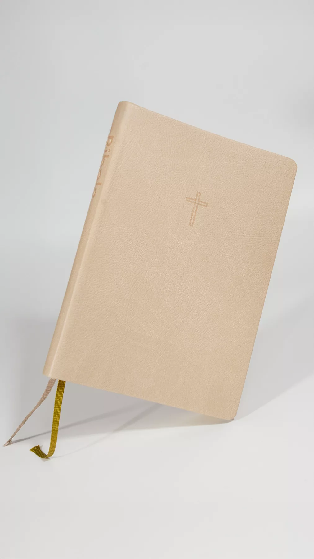 Folkbibeln 2015-Slimline Beige Konstskinn - 2
