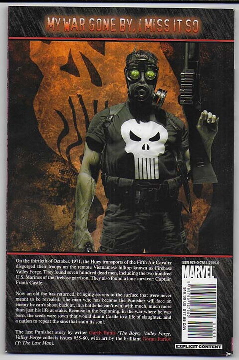Punisher: Volume 10 - Valley Forge, Valley Forge TP VF/NM Solblekt på ryggen