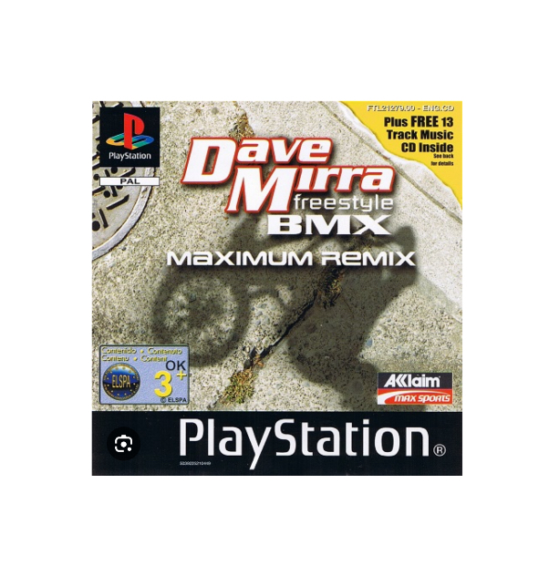Dave Mirra Freestyle BMX - Maximum Remix - PS1