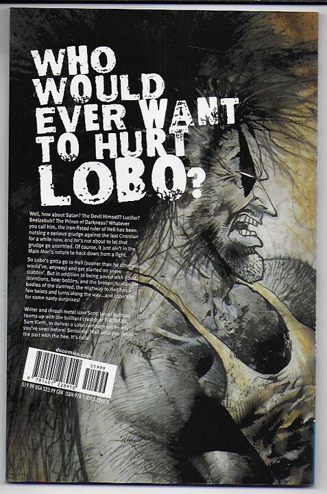 Lobo: Highway to Hell TP NM Svagt solblekt på ryggen Scott Ian Sam Kieth