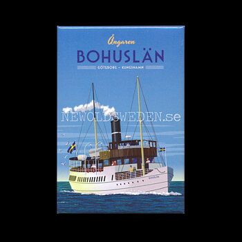 BOHUSLÄN GÖTEBORG - KUNGSHAMN - Kylskåpsmagnet 7.9 x 5.3 cm - Thomas Olsson