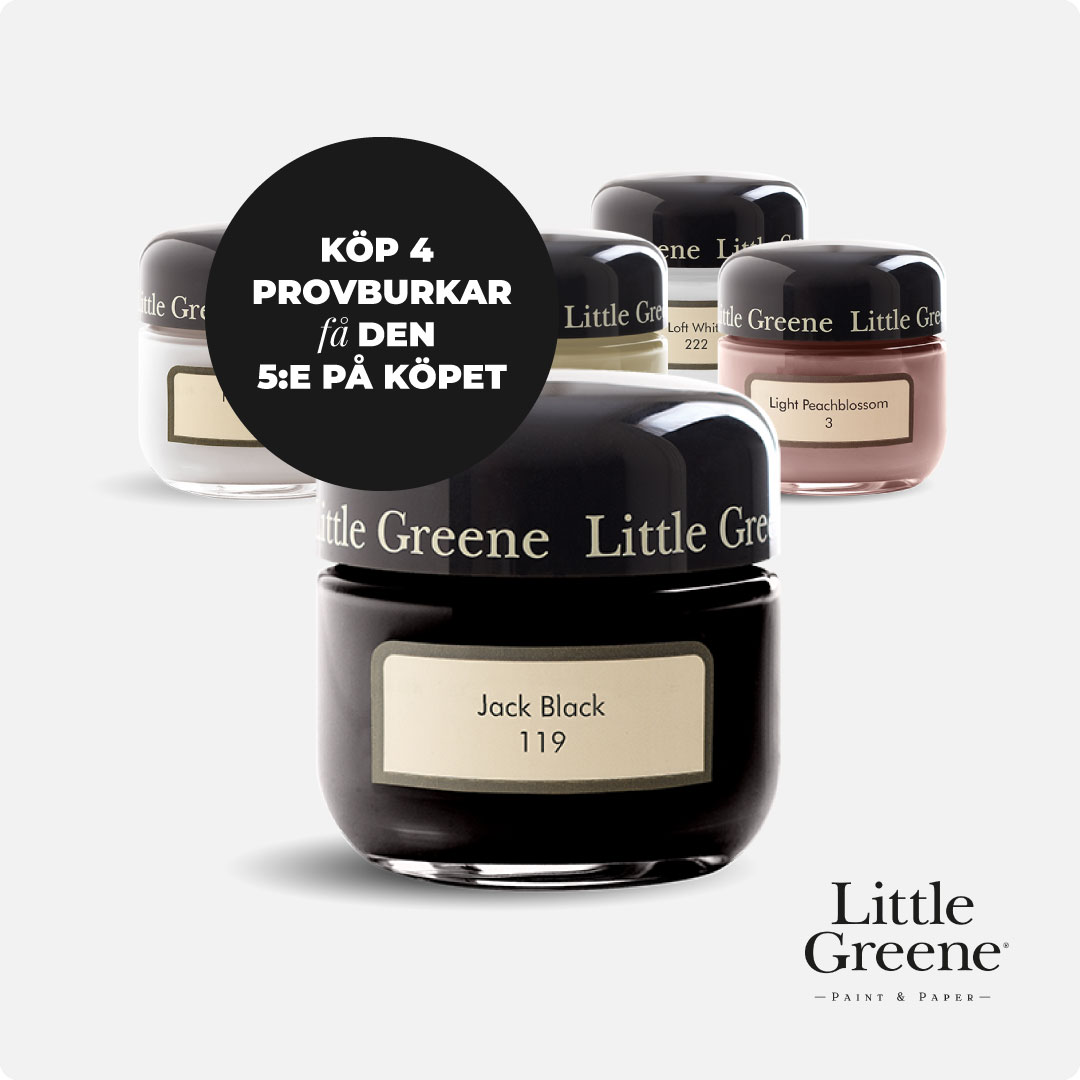 LITTLE GREENE PROVBURKS-KIT! KÖP 4 FÅ 5, 0.1Lx5