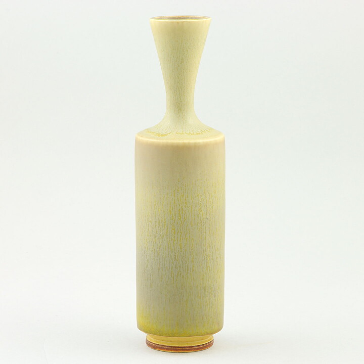 Berndt Friberg (1975) Unique Green Haresfur Vase 21 cm