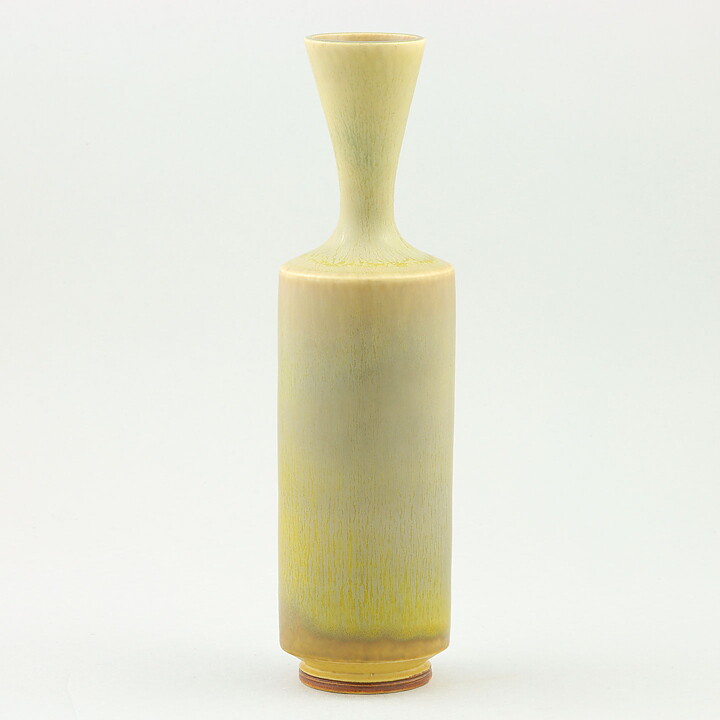 Berndt Friberg (1975) Unique Green Haresfur Vase 21 cm