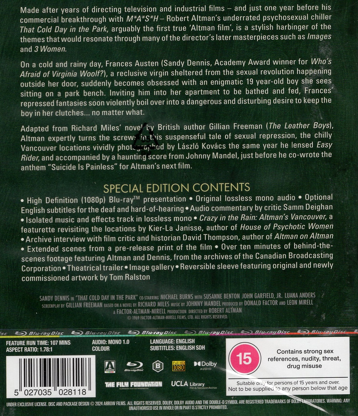 That Cold Day In the Park (ej svensk text) (Blu-ray) - 2