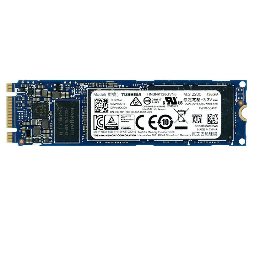 Toshiba THNSNK128GVN8 128GB SSD M2 2280 SATA
