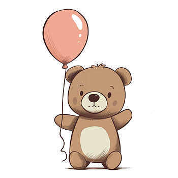 Pink Teddy - Mini Poster