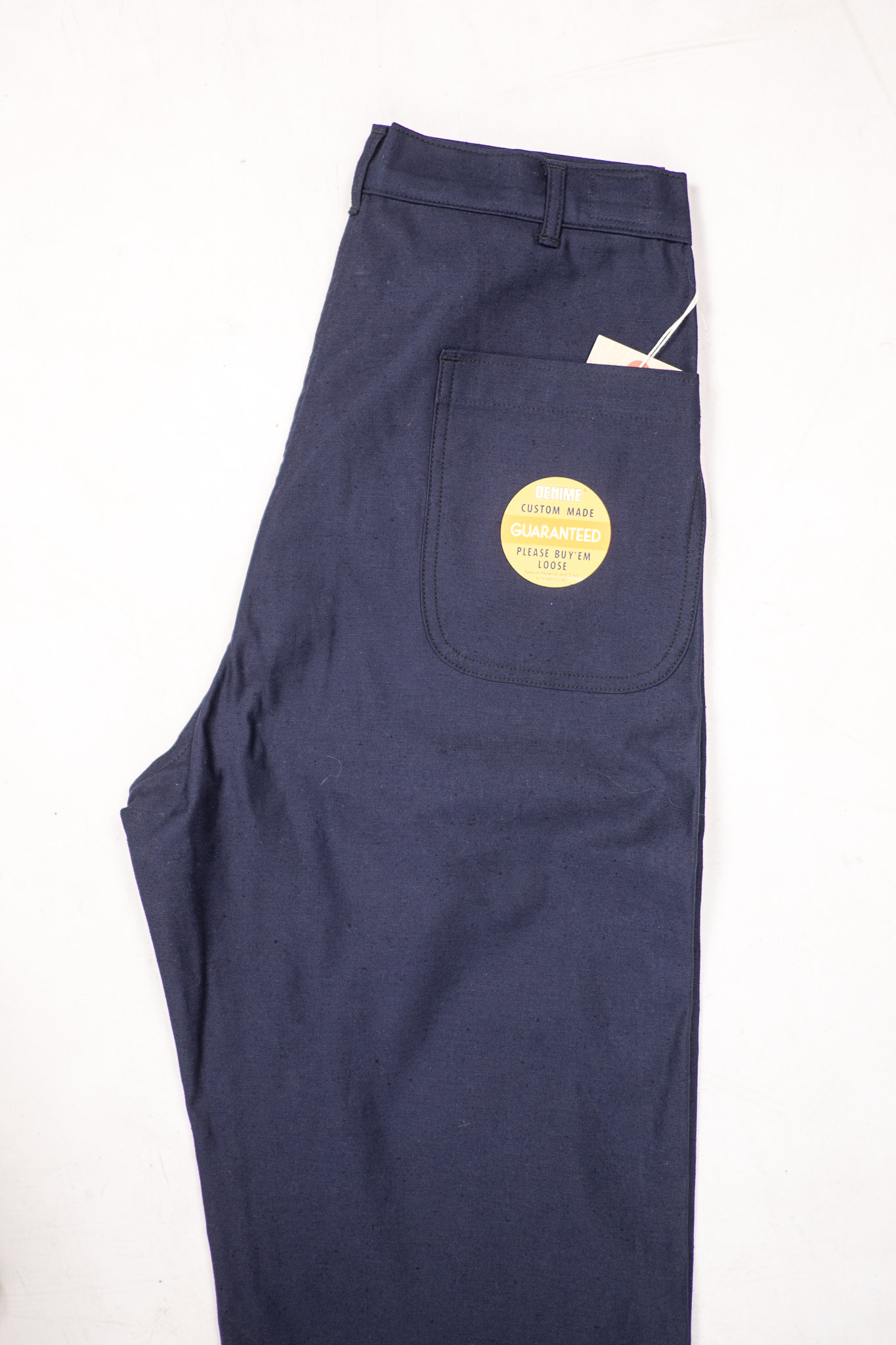 Denime - Back Satin Baker Pants Navy - 3