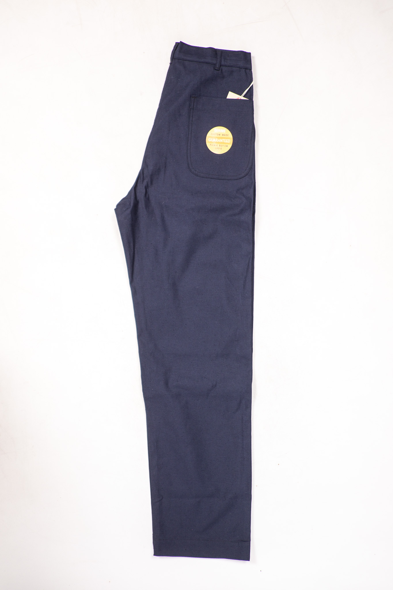 Denime - Back Satin Baker Pants Navy