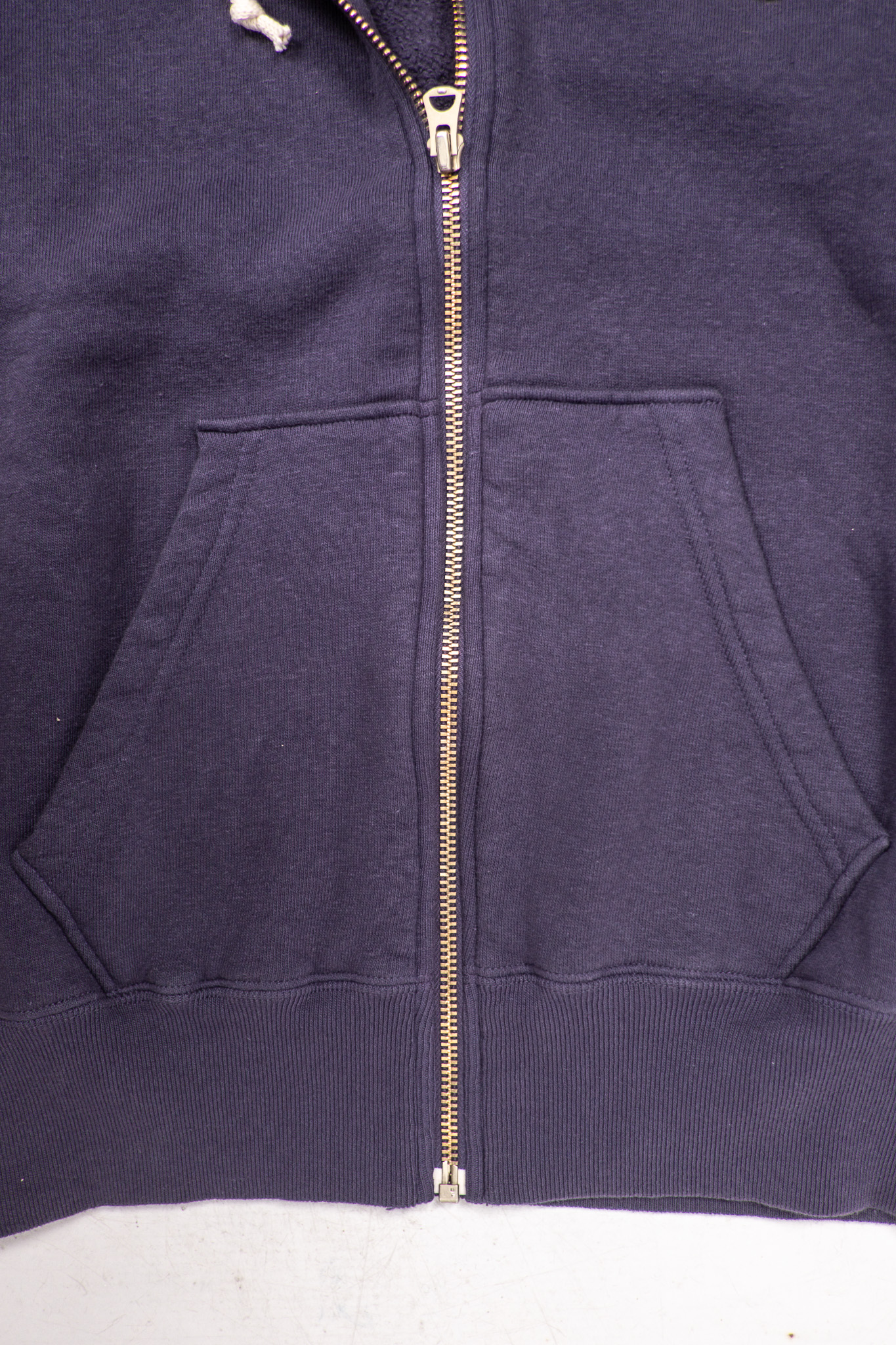 Dubbleworks - Loop Wheel Zip-Up Sweatshirt Hoodie Navy - 7