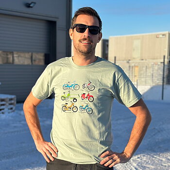 Svensk veteran knallert T-shirt - Herre