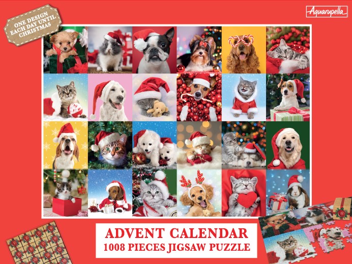 Adventskalender Djur 1008 Bitar Pictura