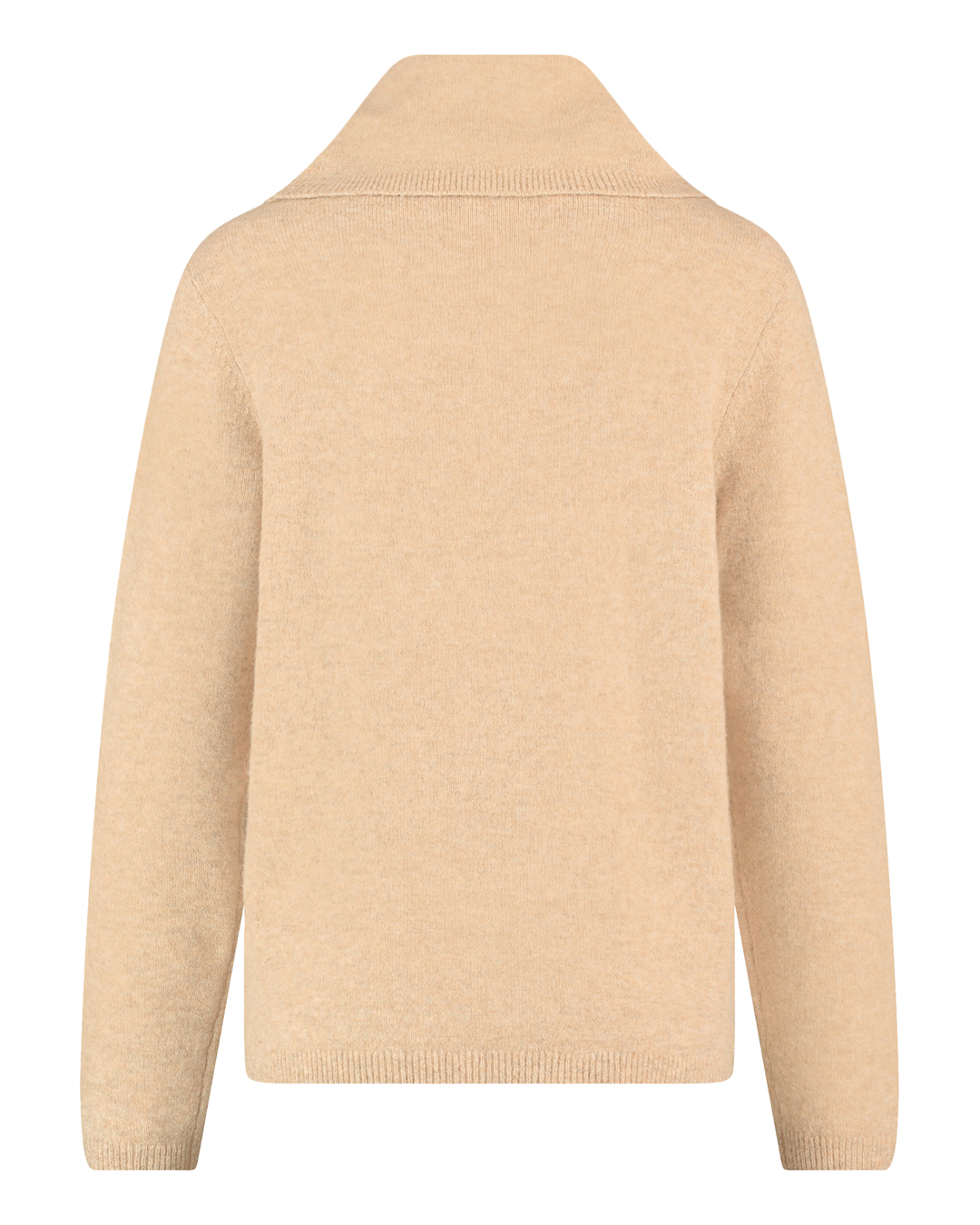 Polojumper med stor krage beige - 6