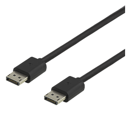 Deltaco DisplayPort kabel, DP 1.4, 8K@60Hz, 1m, svart