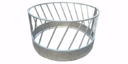 Round feed fence with slanted dividers 1.6m dia. H:0.92m H-plate:0.25m