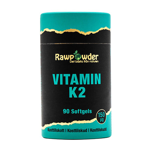 Vitamin K2 150μg Rawpowder - 90 softgel kapslar