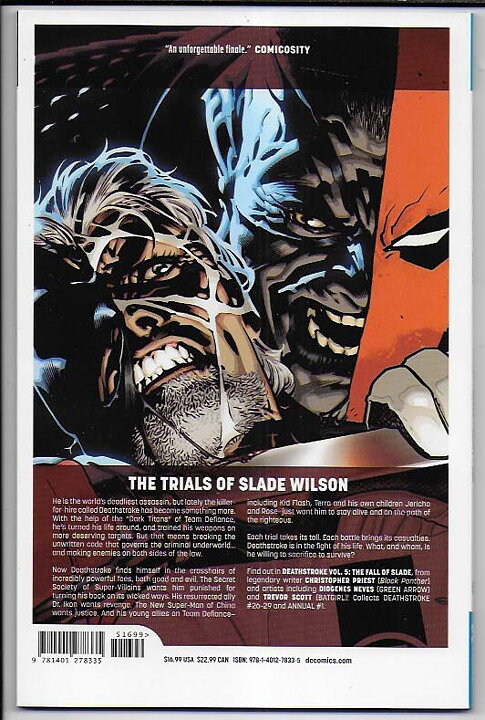 Deathstroke: Volume 5 - The Fall of Slade TP NM-