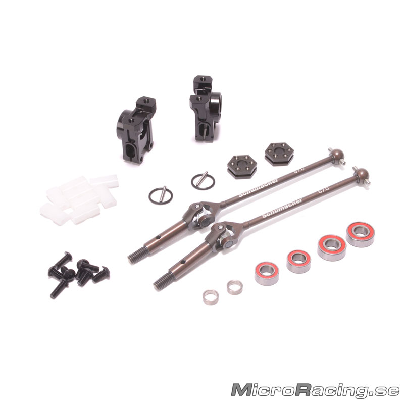 SCHUMACHER - Optional Rear Hub / UJ Assembly, Aluminum, -2mm