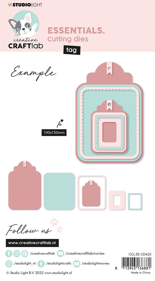 Studio Light  CRAFTLAB-Essentials Cutting Dies Tag Set  - 2