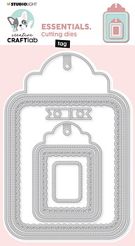 Studio Light  CRAFTLAB-Essentials Cutting Dies Tag Set 