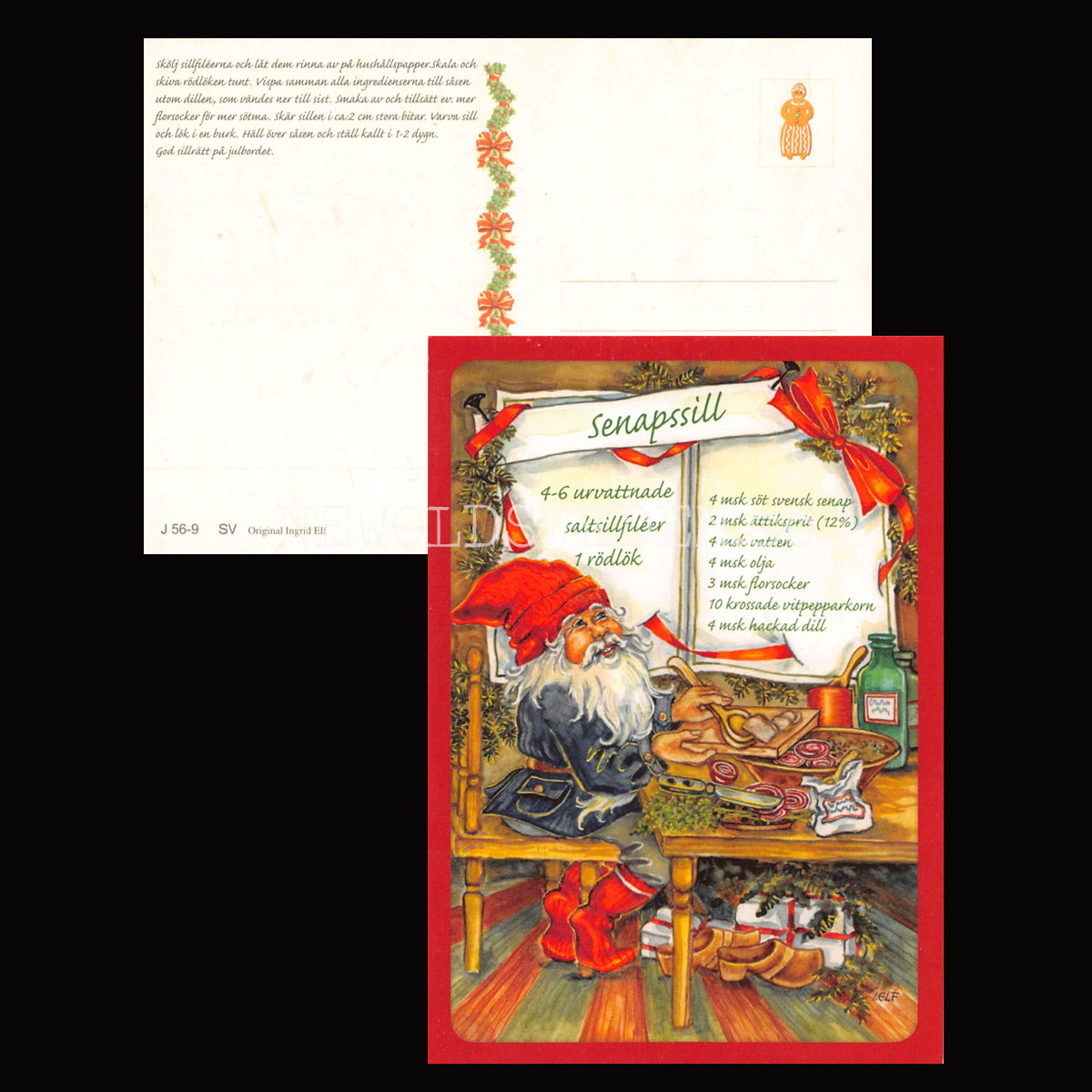 Senapssill - Receptvykort - Ingrid Elf - 961 - 2