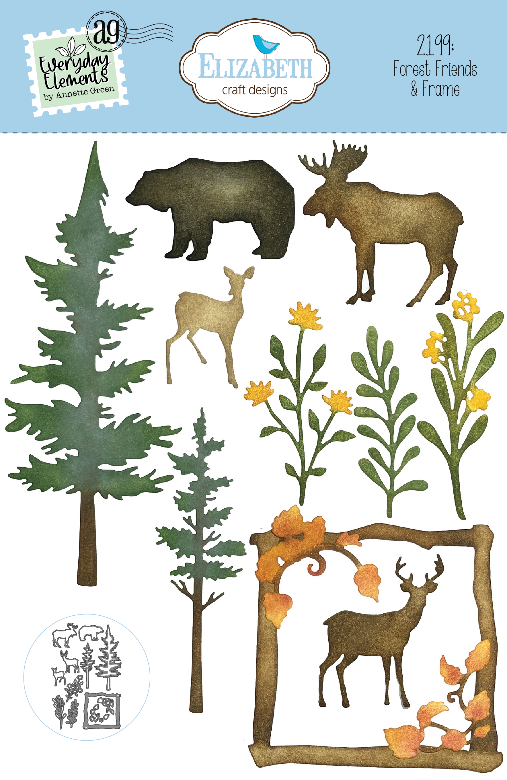 Elizabeth - Forest Friends & Frame - Dies