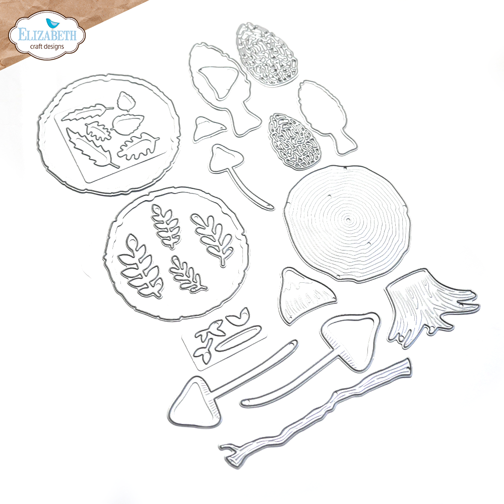 Elizabeth - Mushrooms & Tree Stumps - Dies - 2