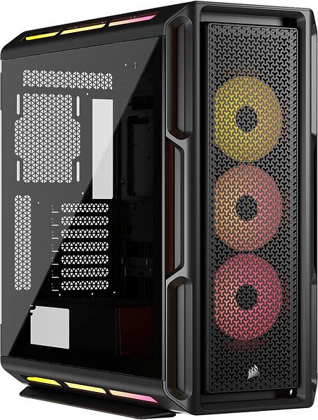 Corsair iCUE LINK 5000T LX RGB - 2 År Garanti Helt Ny Oanvänd - Svart/Transparent - Original