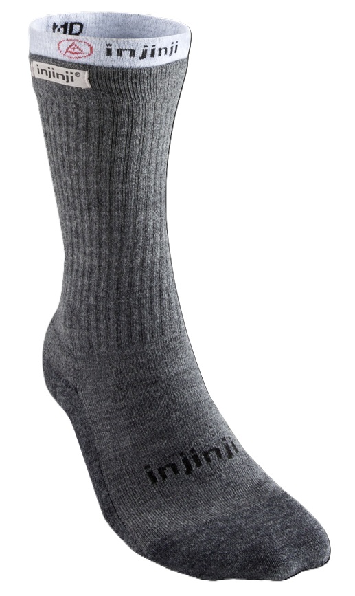 Injinji Men's Liner + Hiker Charcoal/ Heather Gray