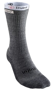 Injinji Men's Liner + Hiker Charcoal/ Heather Gray