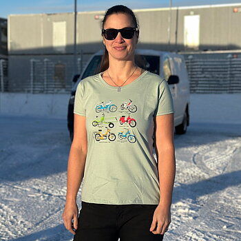 Svensk vintage knallert T-shirt - Dame