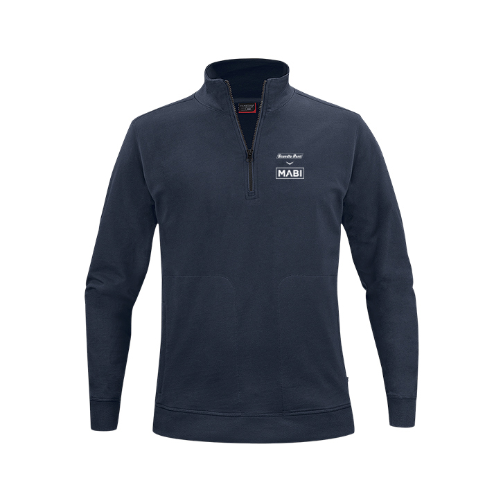 Crew neck halfzip unisex