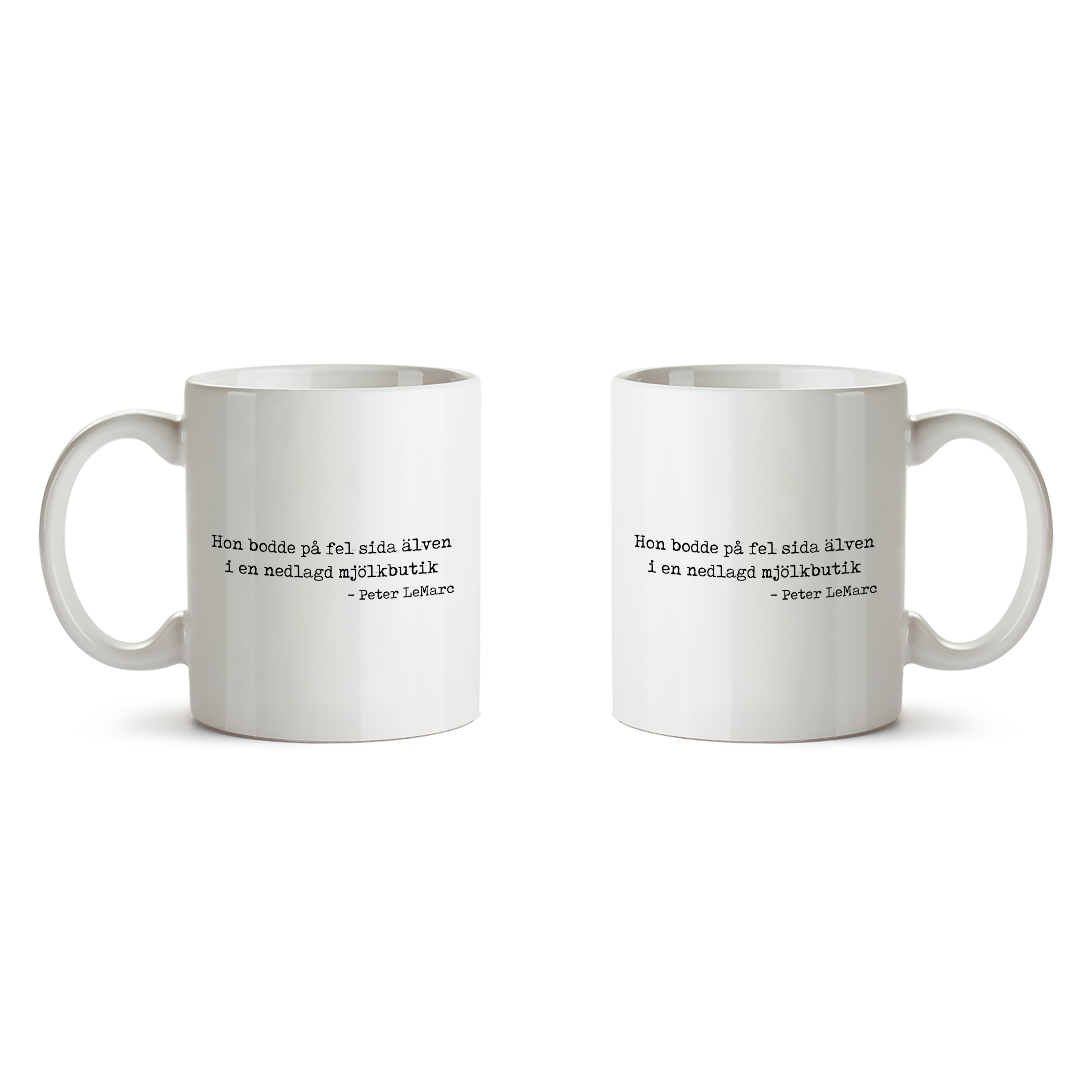 PETER LEMARC - MUGG, HON BODDE PÅ FEL SIDA ÄLVEN (2-PACK)