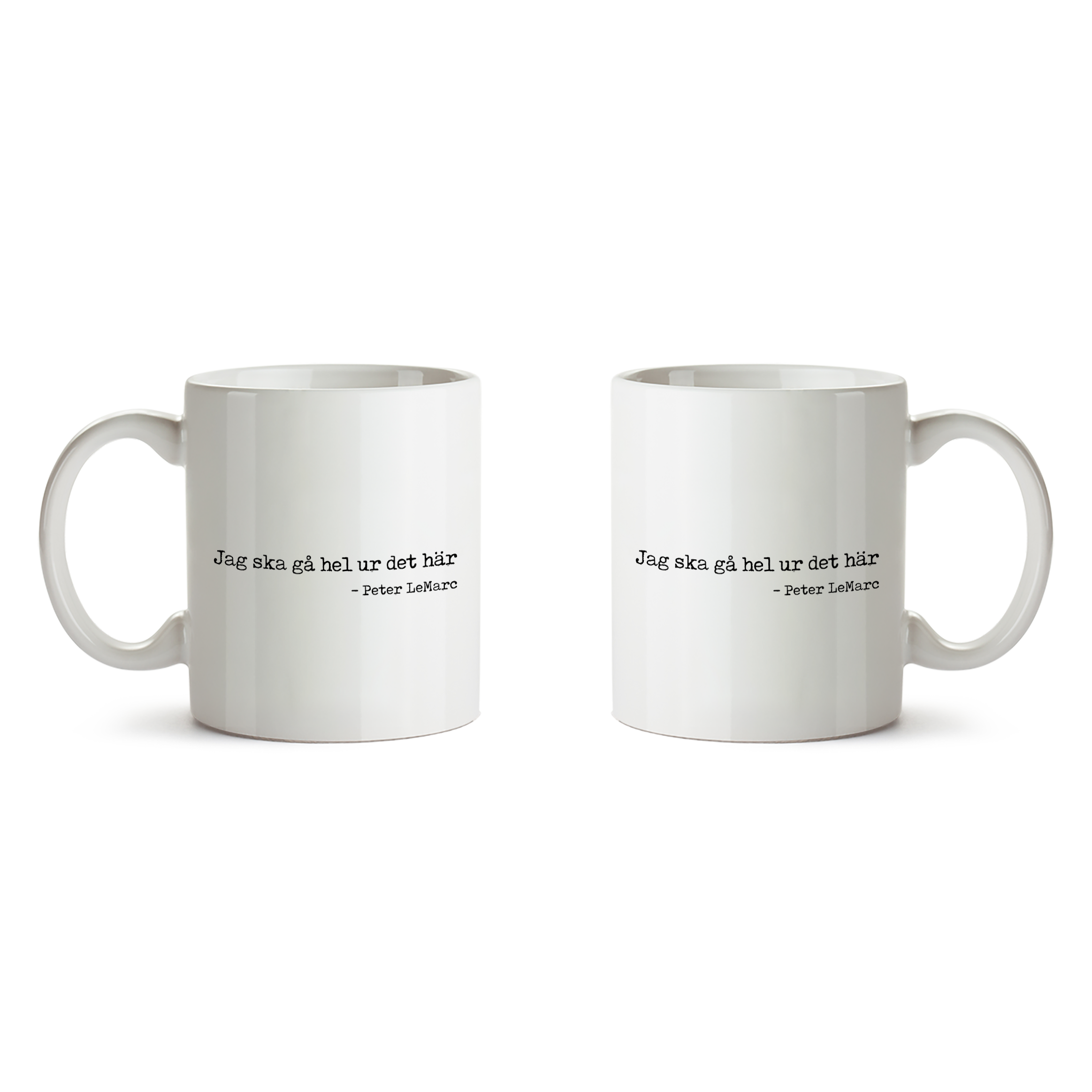 PETER LEMARC - MUGG, JAG SKA GÅ HEL UR DET HÄR (2-PACK)