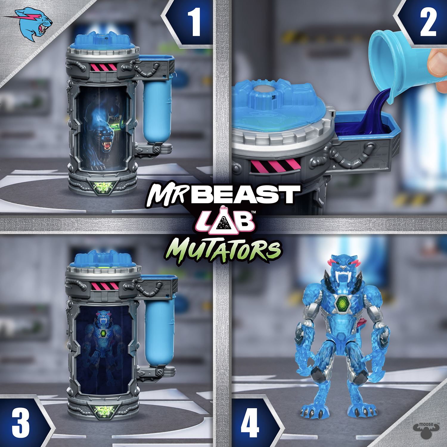 MrBeast Lab! Mutant actionfigur! Stealth Panther - 11