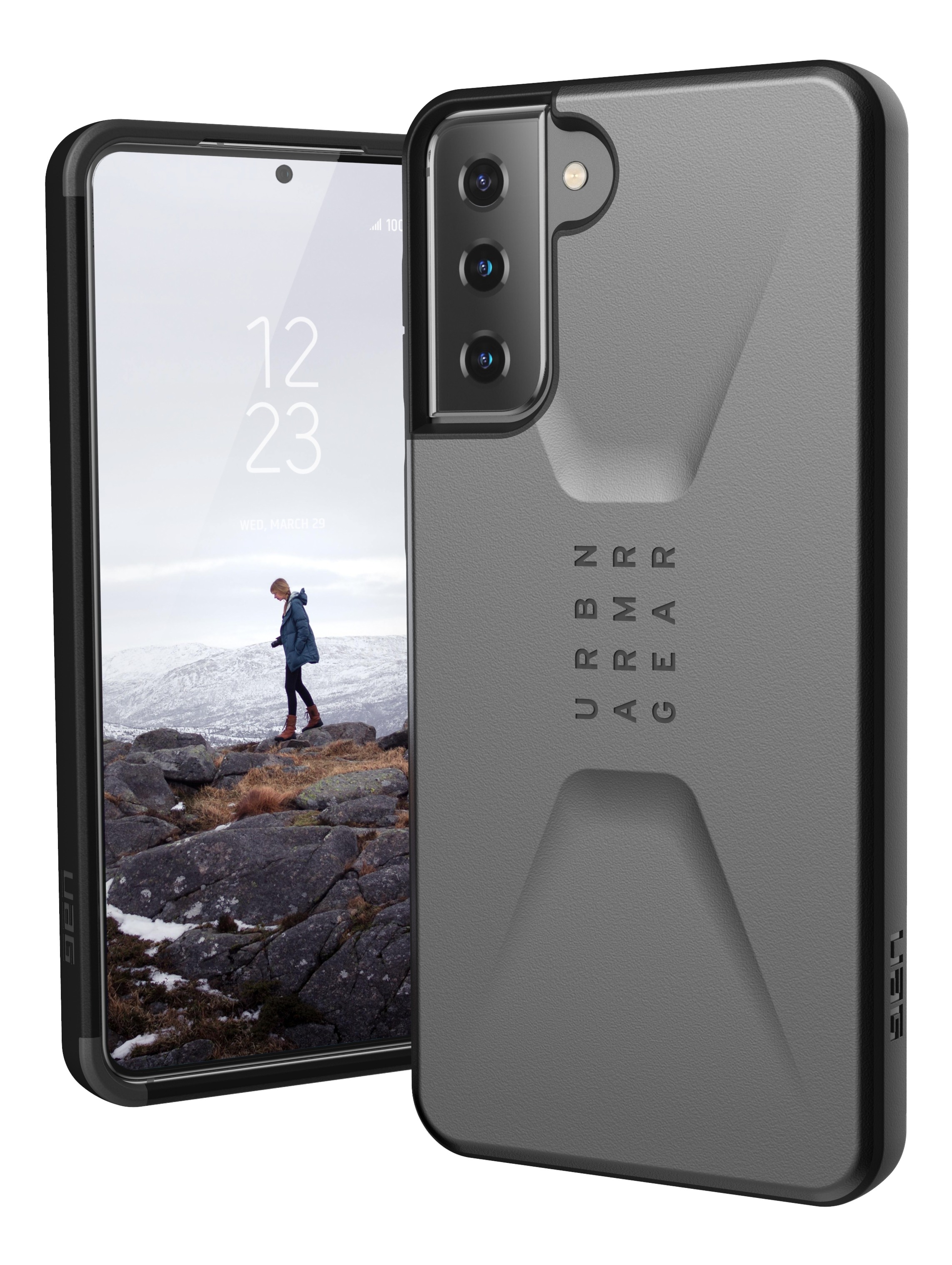UAG Samsung Galaxy S21+ Civilian Case, silver