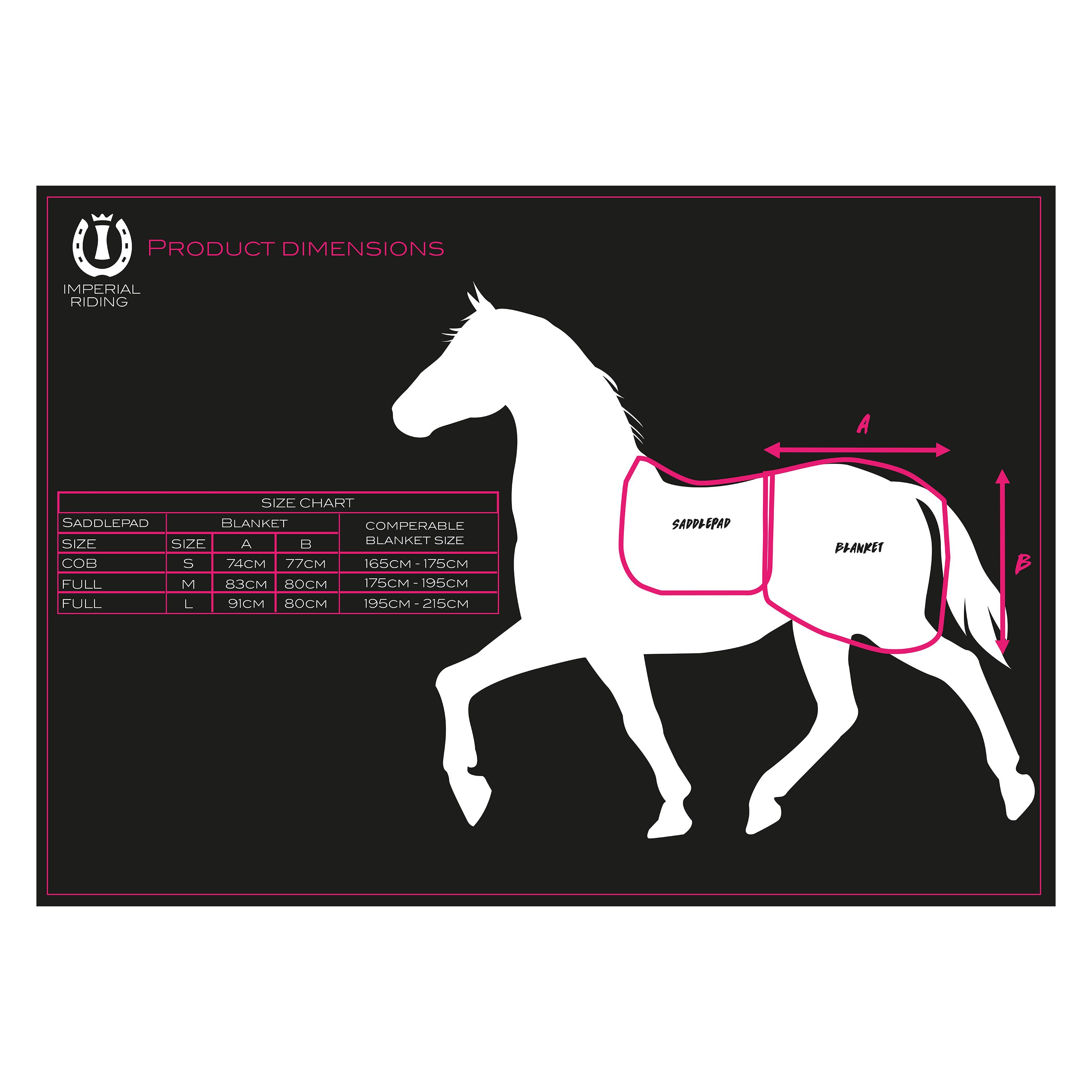 Imperial Riding Detachable Quarter Rug Multiride - Navy - 3