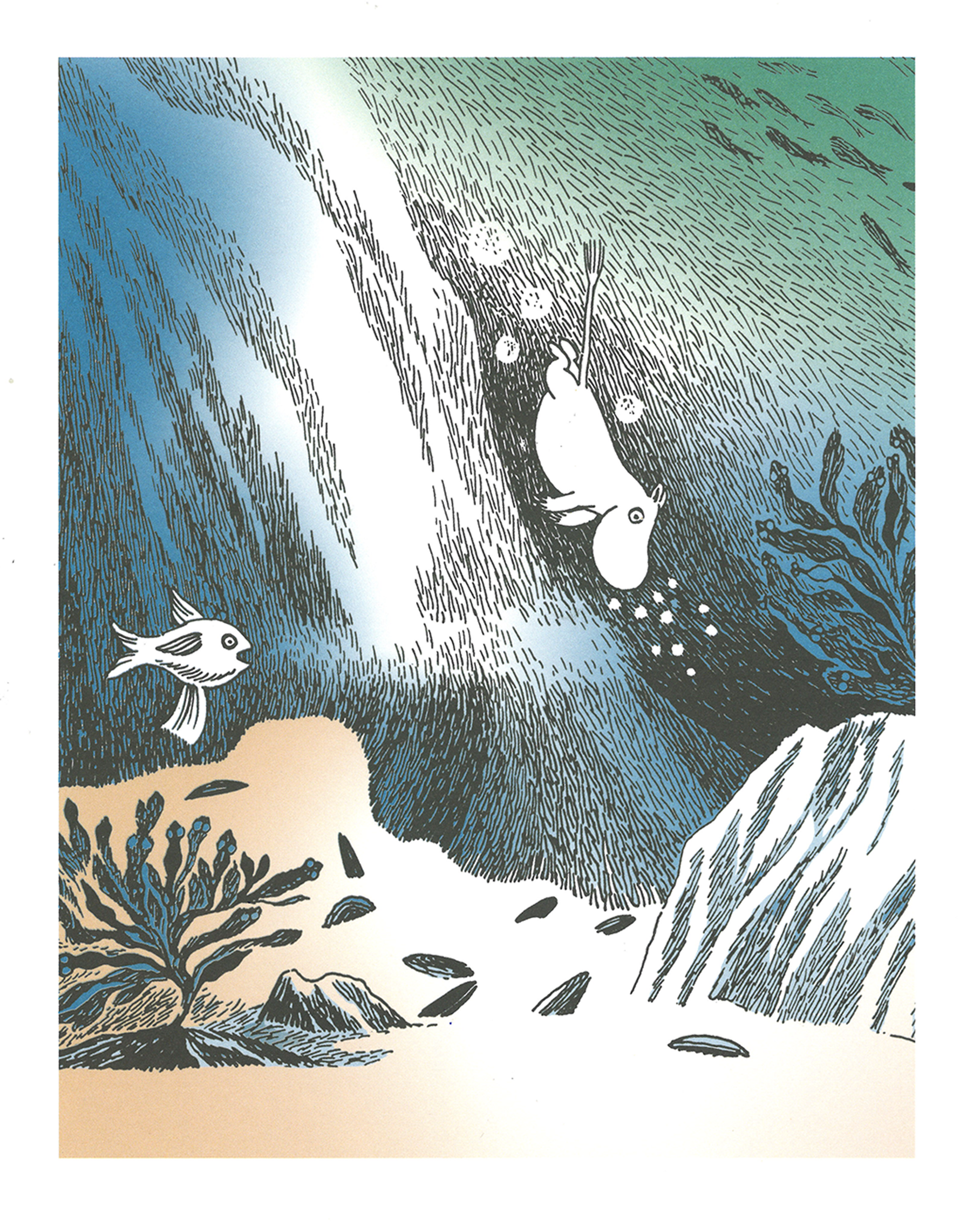 Tryck, Tove Jansson, Mumin dyker 